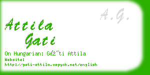 attila gati business card